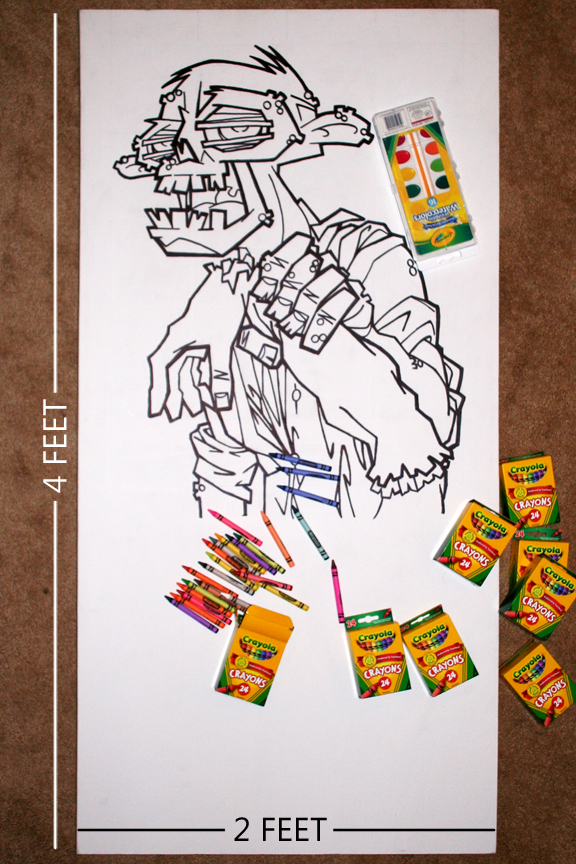 Thomas Unblocked Melted Crayon Zombie Painting Part 2