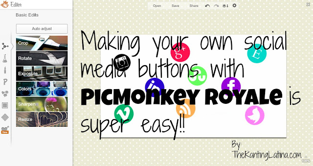 Social media buttons with PicMonkey is super easy Social media buttons with PicMonkey