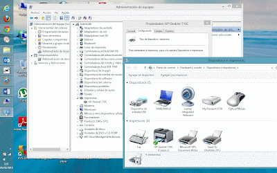 dispositivos e impresoras sistema operativo windows 8