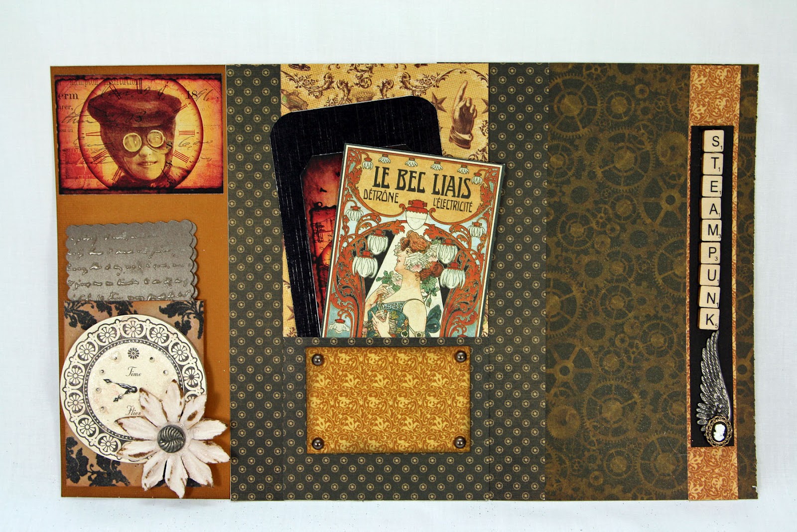 Time For Scrappin Steampunk Scrapbook