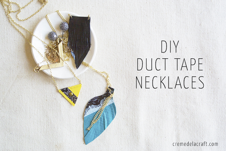 DIY 3 Duct Tape Necklaces + Video Tutorial