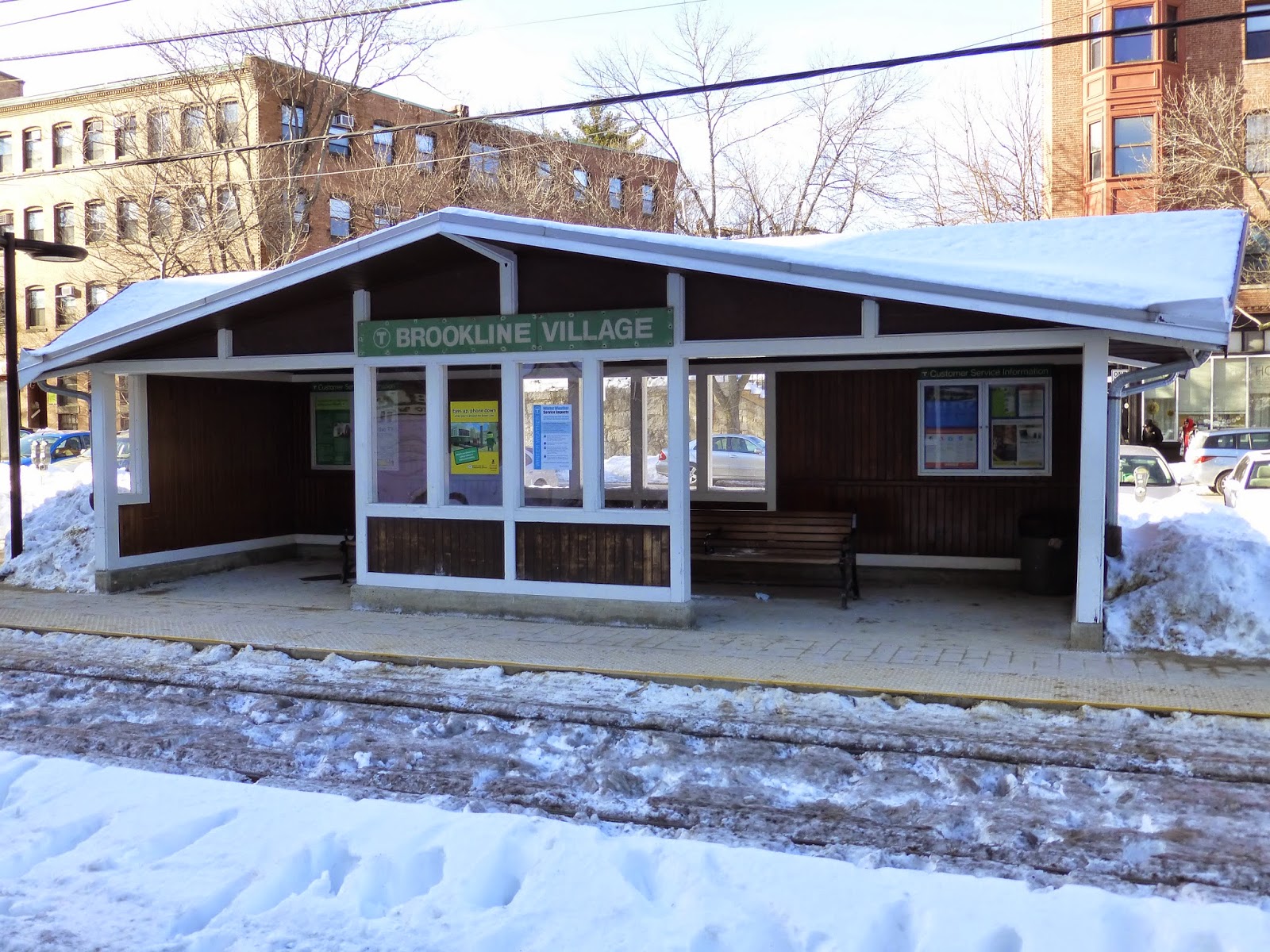 Miles on the MBTA Brookline Village