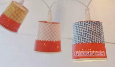 lam den handmade trang tri