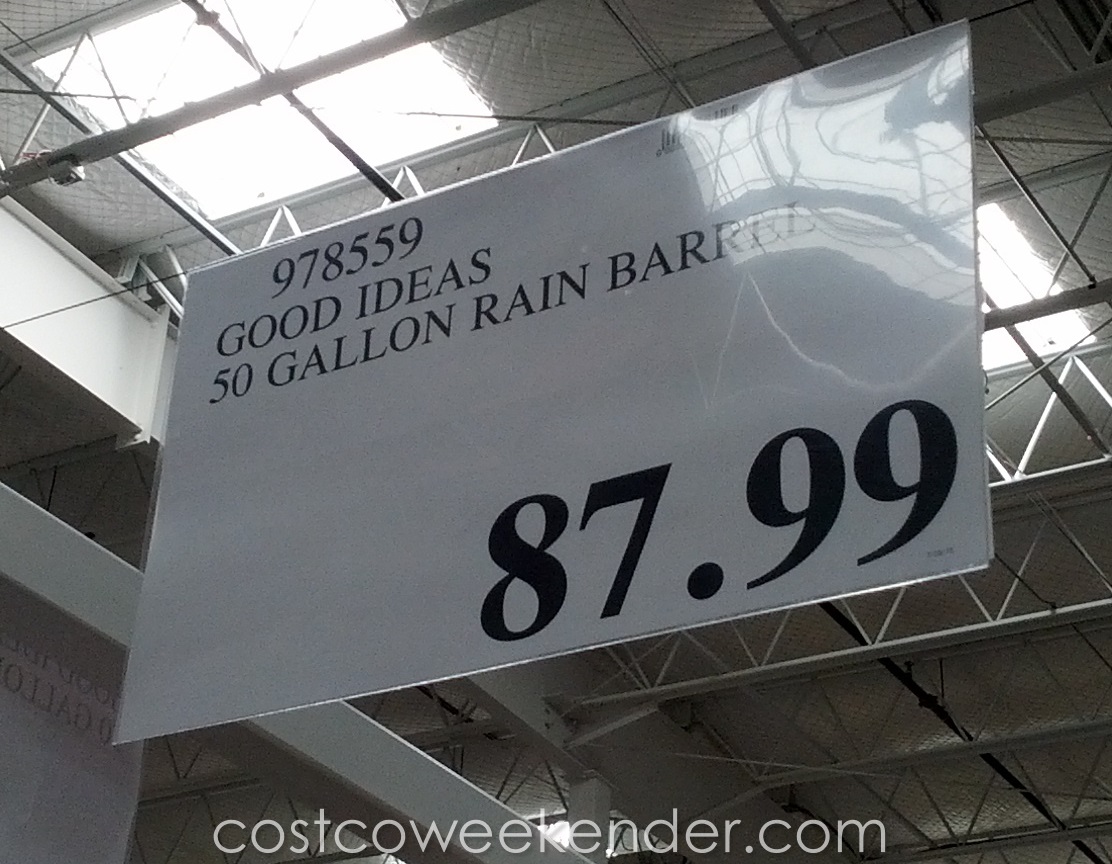 Good Ideas Rain Wizard 50 Gallon Rain Barrel Costco Weekender