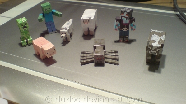 bonecos de Minecraft para imprimir,recortar e montar: Modelos de Minecraft  em papel