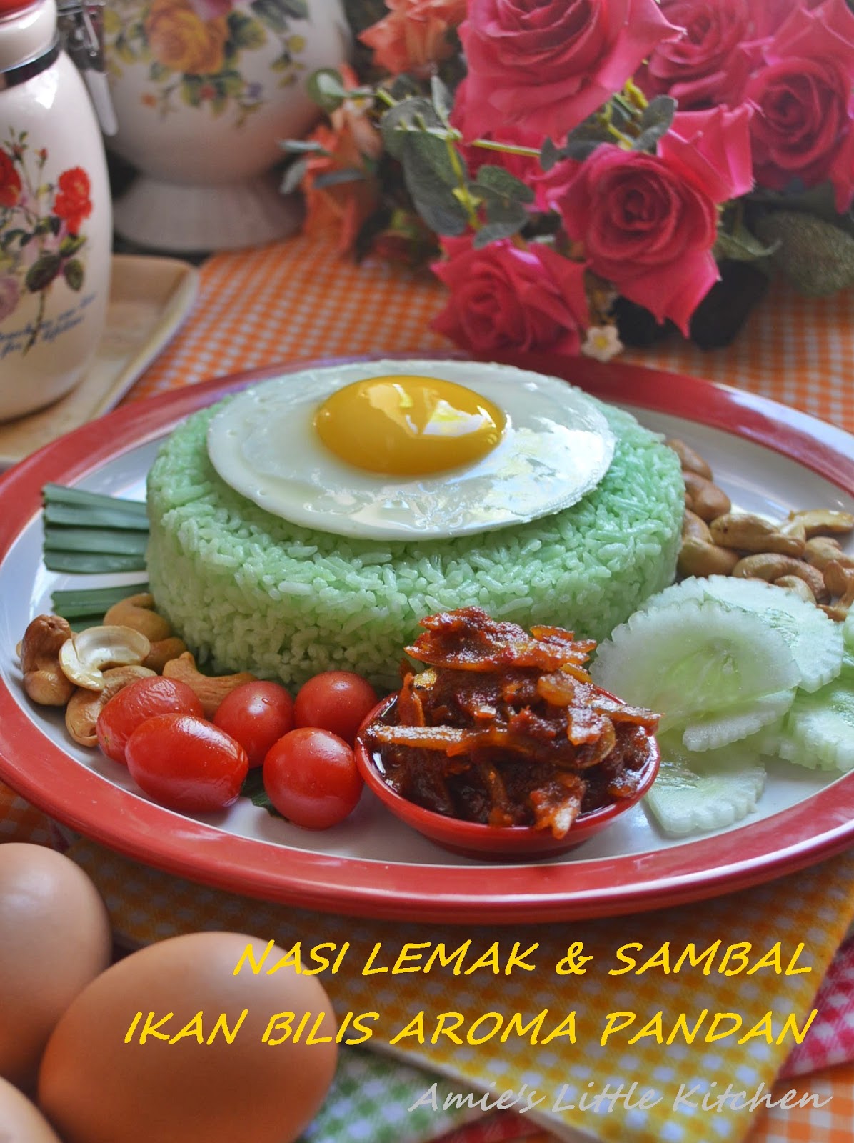 AMIE'S LITTLE KITCHEN Nasi Lemak & Sambal Ikan Bilis Aroma Pandan