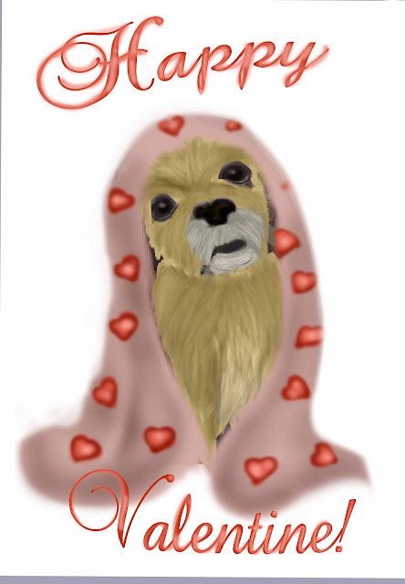 Diy valentines gift easy cards valentine card gifts cute source school LETICIA´S ART BLOG: VALENTINE CUTE TIBETANIEN SPANIEL-Digital drawing