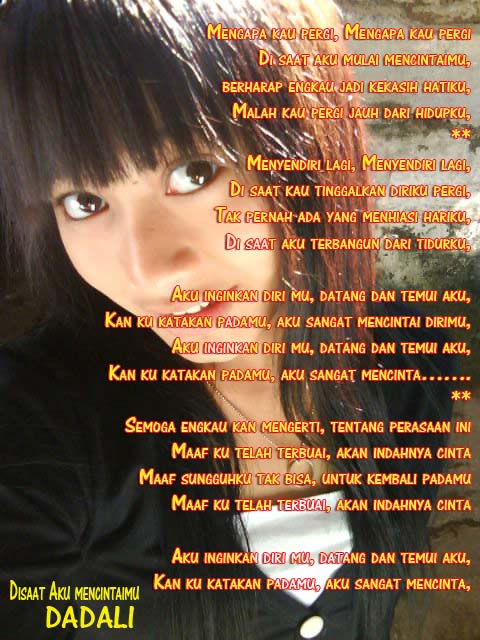 Lirik Lagu Dadali Lirik Lagu Dadali