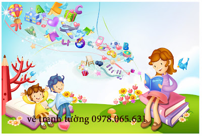 vẽ tranh tường mầm non,mẫu giáo vẽ tranh tường mầm non ,tranh tường mẫu giáo đẹp