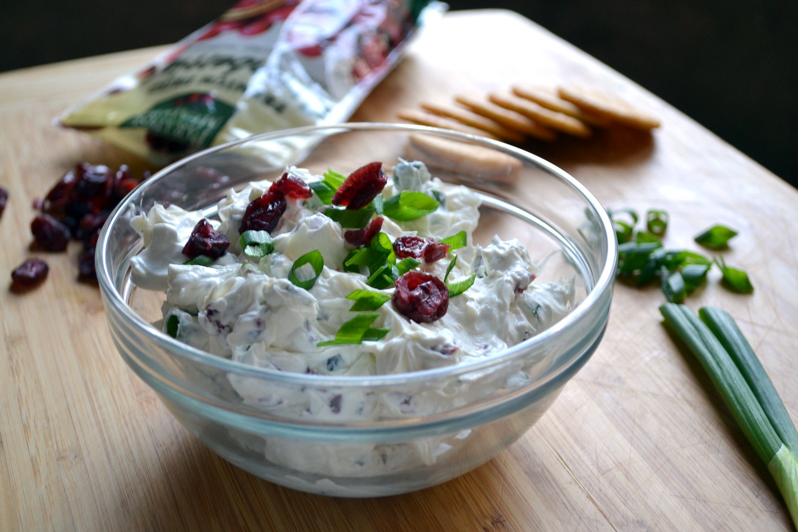 Hardly Housewives Cranberry Green Onion Dip
