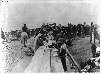 flood greenville mississippi slave negro levee refugees feeding