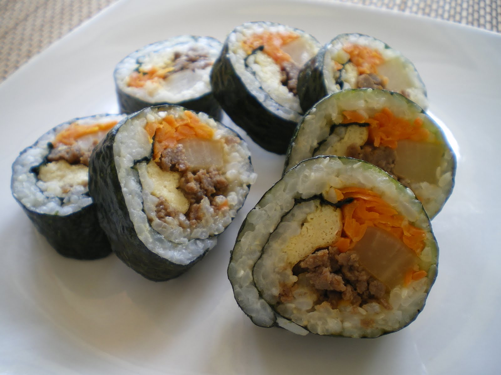 Shelly's Kitchen Kimbap Korean Rice Roll