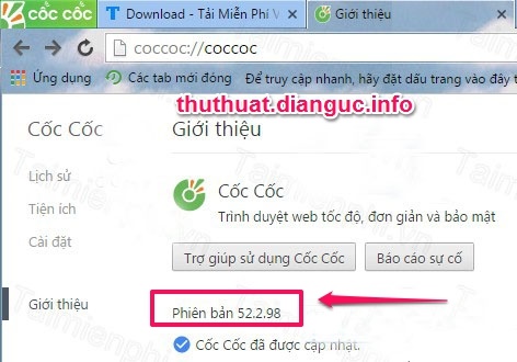 Download Cốc Cốc 52.2.98 mới nhất (Tiếng Việt)