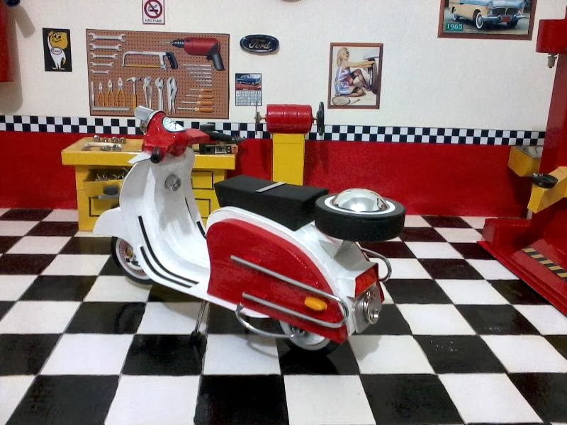 Miniaturas de antigas u2018lambrettas u2019 feitas com sucata reciclada u2013 Matéria Incógnita -> Decoração De Oficina Mecanica De Motos Miniaturas de antigas u2018lambrettas u2019 feitas com sucata reciclada u2013 Matéria Incógnita -> Decoração De Oficina Mecanica De Motos