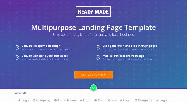 ReadyMade - Multipurpose Landing Page Template