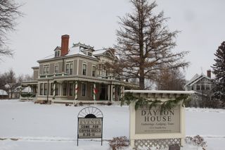 Dayton House at Christmas photo of exterior of Dayton House at Christmas