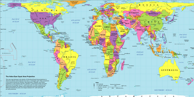 Mapa Online | Online world map ... Mapa del mundo ~ Online ...