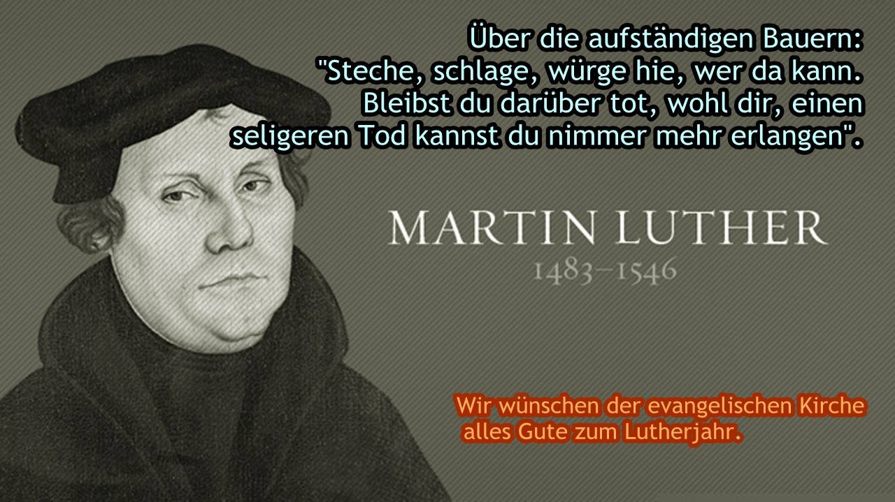 Luther hasst Bauern