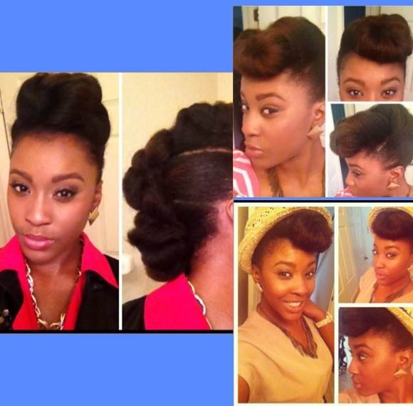 2 Easy Chic Updos Natural Hair Styles Curlynikki