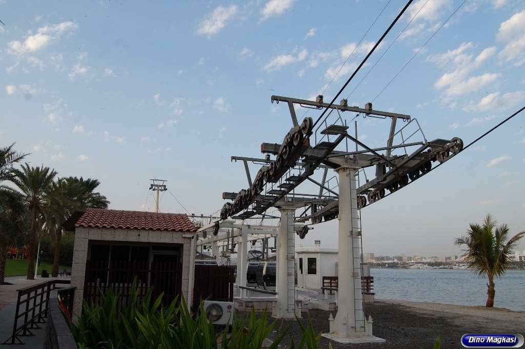 dinodxbdino DUBAI CABLE CAR, CREEK PARK DUBAI UNITED ARAB EMIRATES