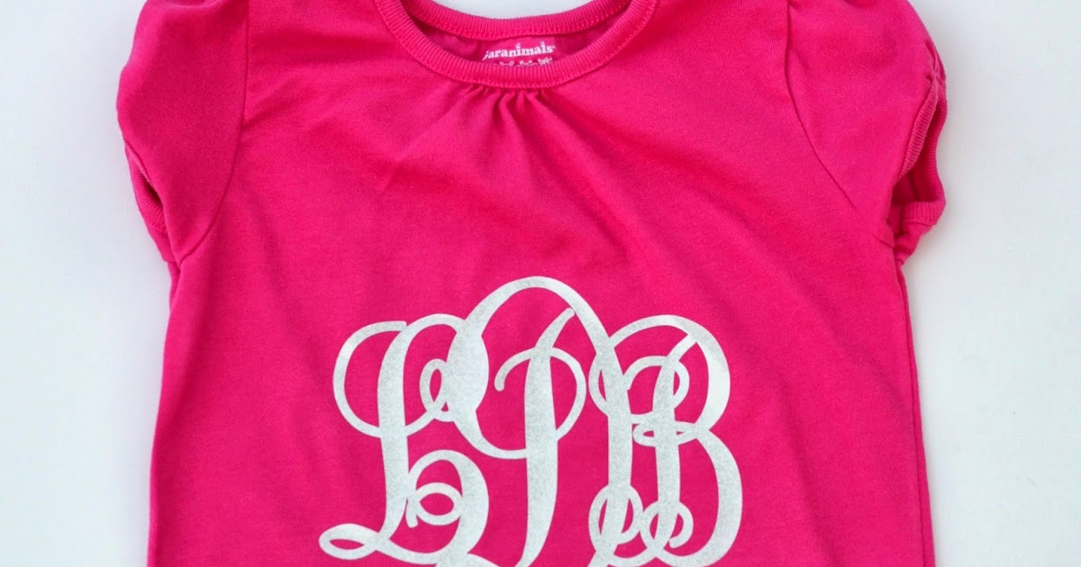 vinyl monogram shirt ideas