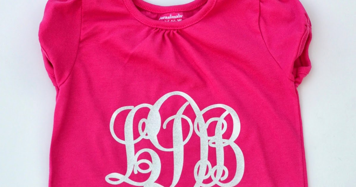 PitterAndGlink: {DIY Monogrammed T-shirts with Silhouette Heat