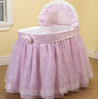 bassinet bedding pink