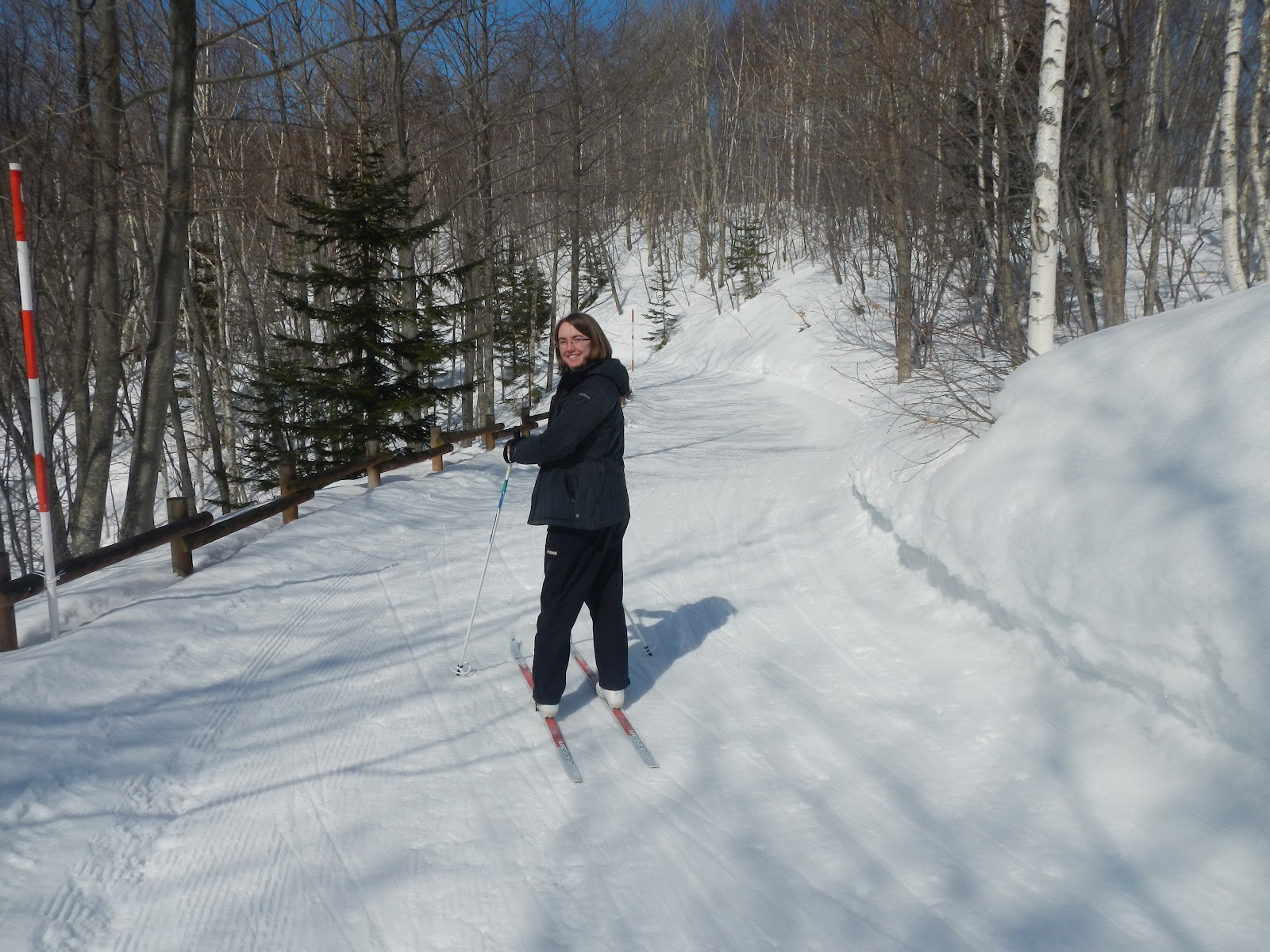 Kyle and Bre in Japan Crosscountry skiing