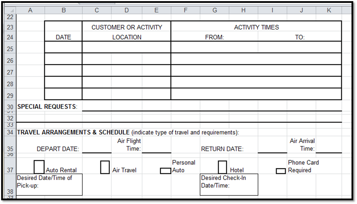 excel spreadsheet order form template
