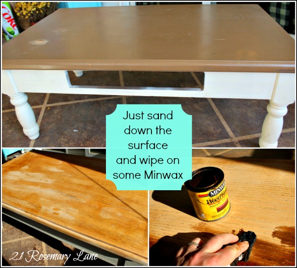 21 Rosemary Lane The Third Look is a Charm Rustic Coffee Table Makeover