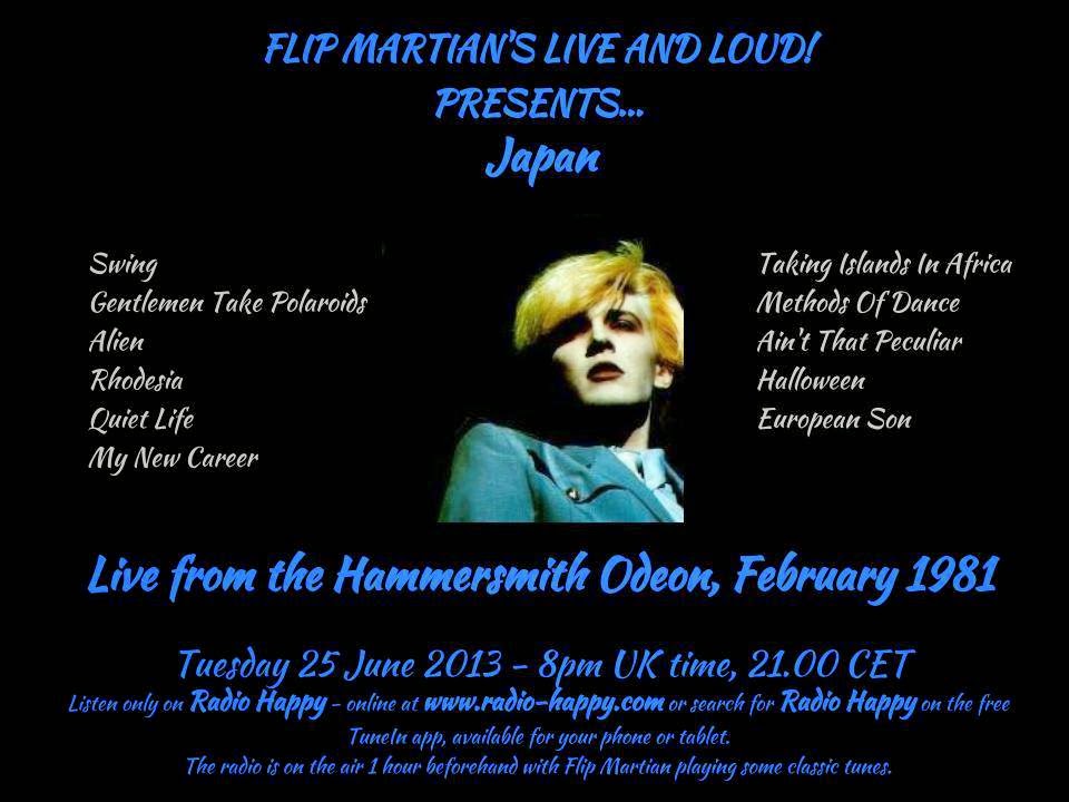 Live and Loud! Show 27 Japan Hammersmith Odeon, London, UK 7