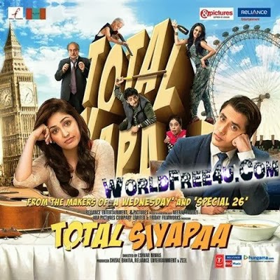 Poster Of Hindi Movie Total Siyapaa (2014) Free Download Full New Hindi Movie Watch Online At worldfree4u.com
