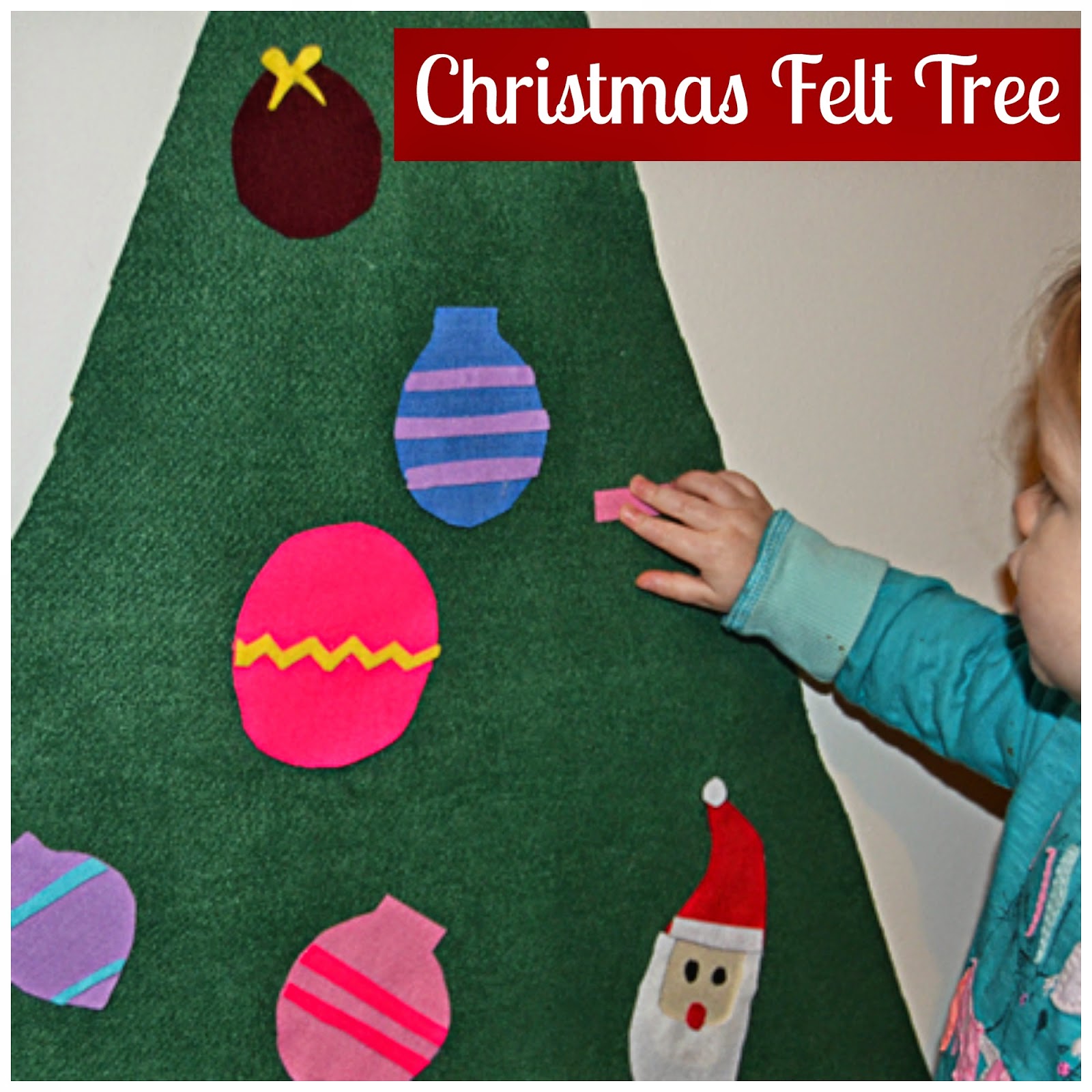 Learning and Exploring Through Play Felt Christmas Tree