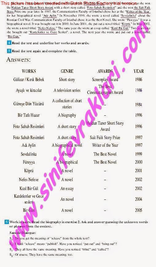 8.SINIF İNGİLİZCE DİKEY YAYINLARI DERS KİTABI CEVAPLARI SAYFA 111