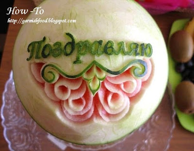 Garnish Carving Watermelon Fruit