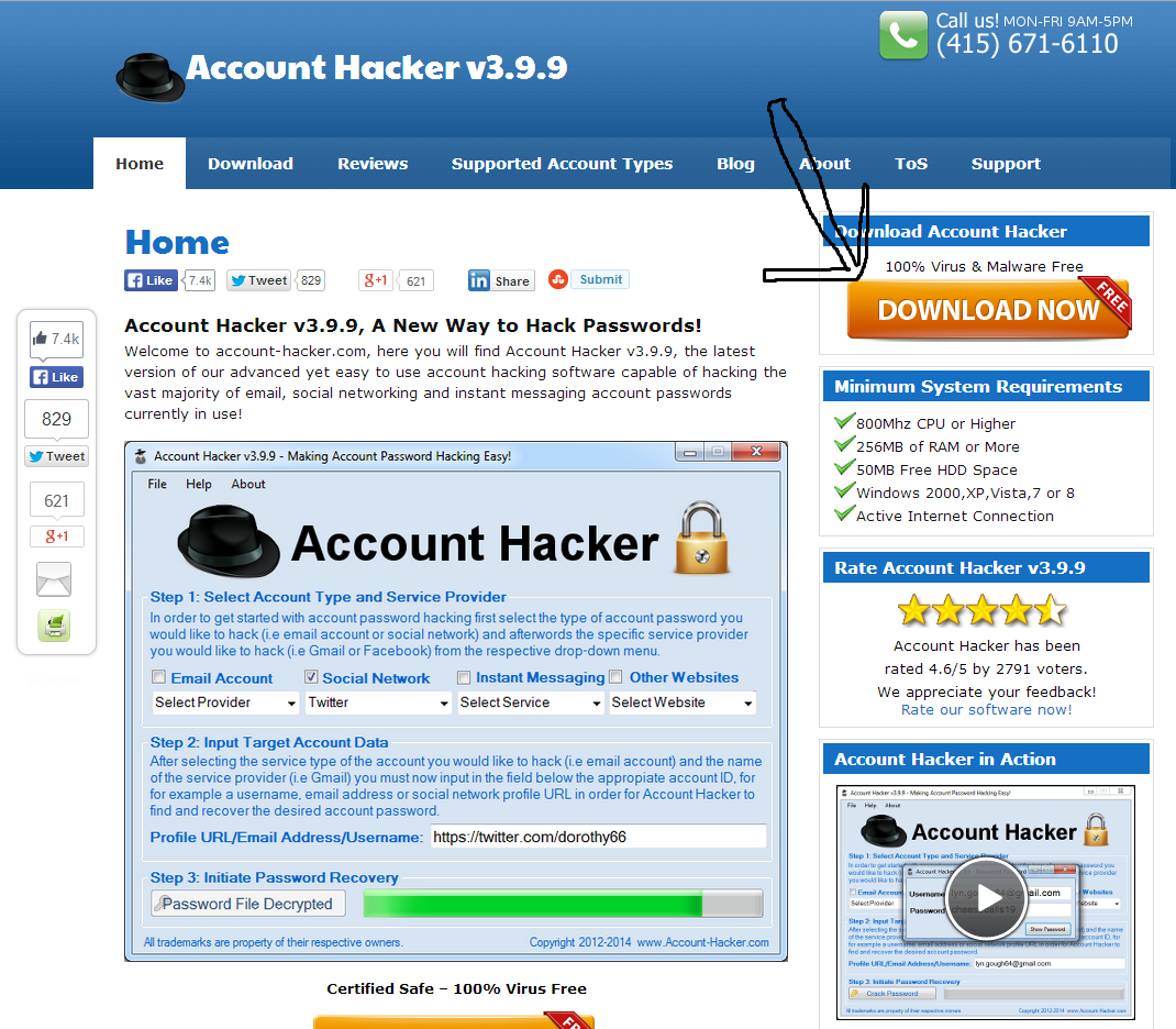 Account Hacker V3.9.9 2020 Full Version Download