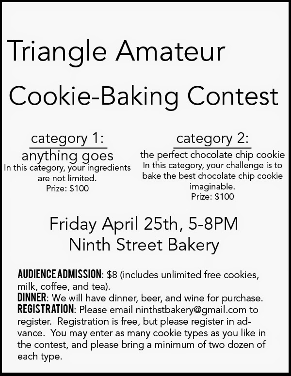 Ninth Street Bakery Our Next Baking Contest April 25th