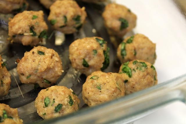 Crock Pot Italian Wedding Soup with Turkey Meatballs from dontmissdairy.com