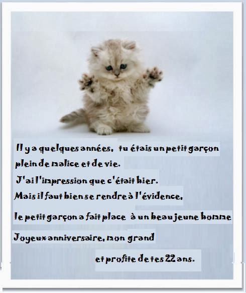 Texte Anniversaire 4 Ans Garcon