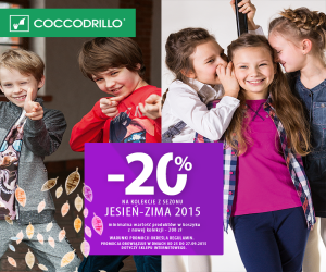 Rabat -20% na kolekcje z sezonu Jesień-Zima 2015 w Coccodrillo Promocje i wyprzedaże