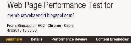 Cara mengetahui kecepatan website blog dengan webpagetest Cara mengetahui kecepatan website blog dengan webpagetest