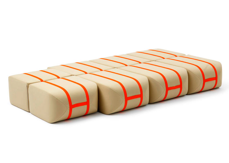 Sofá modular portátil Matali Crasset Campeggi