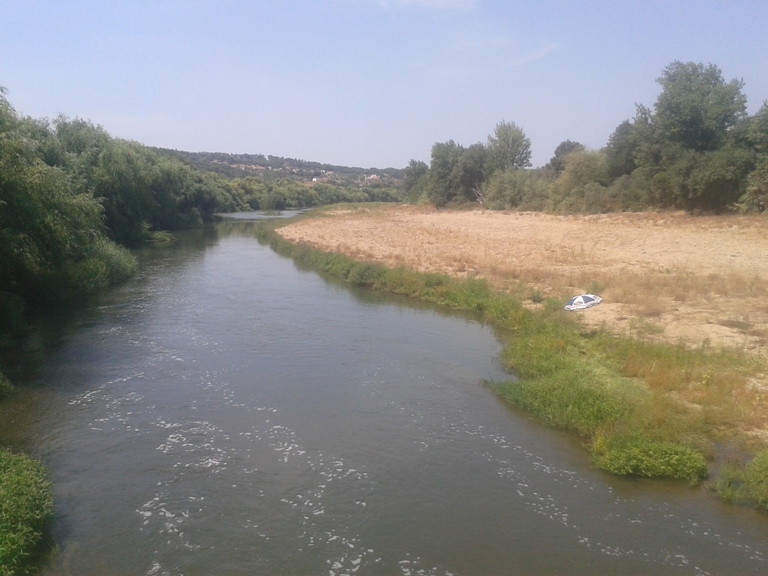 Praia Fluvial a jusante do açude