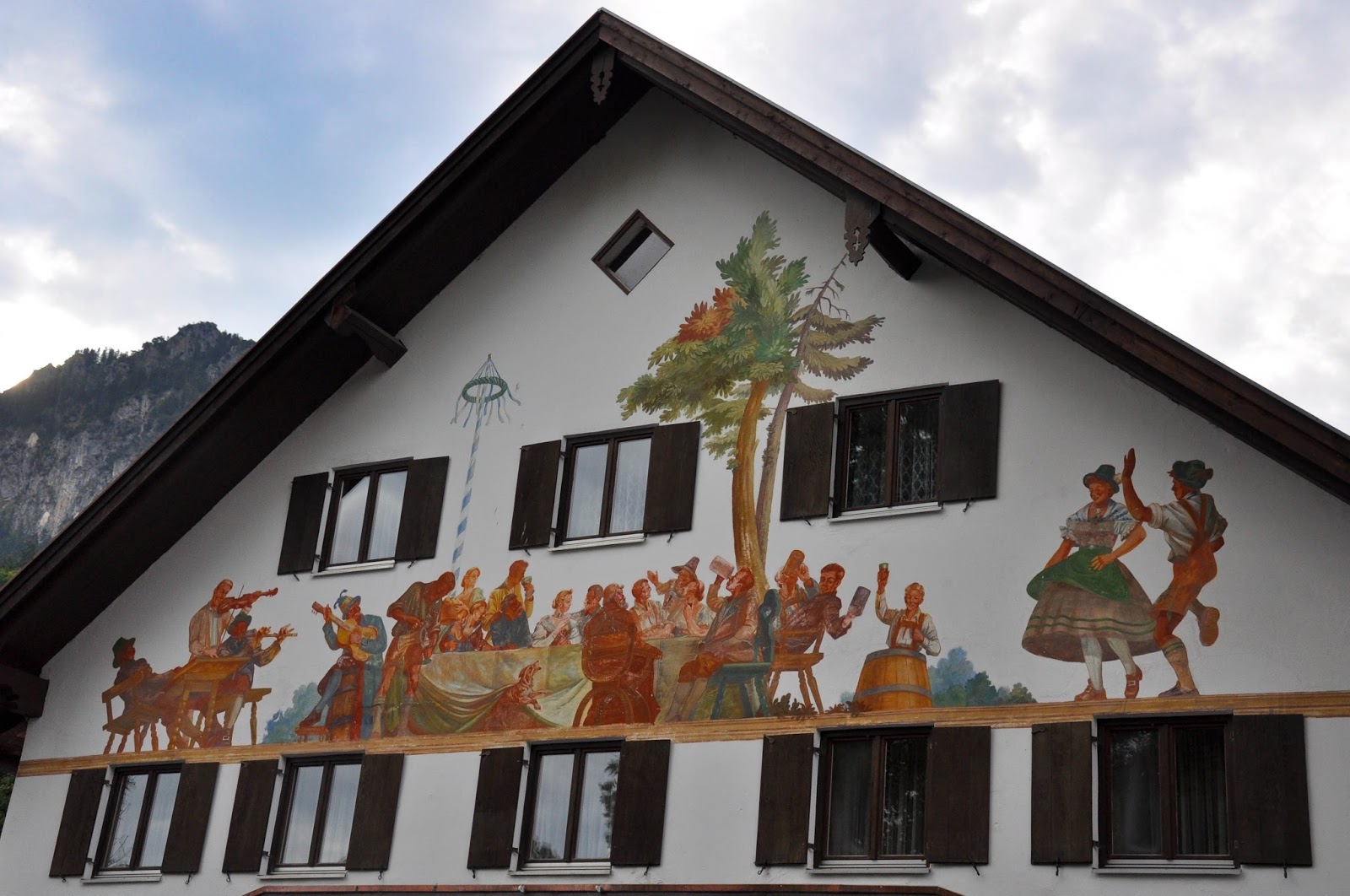 A painted house, Bavaria, Germany