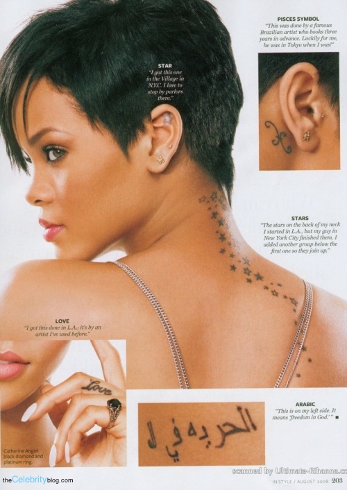 Rihanna gets a new tattoo love tattoo on finger