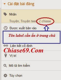 Cách ẩn bài viết theo label ngoài trang chủ Blogspot Cách ẩn bài viết theo label ngoài trang chủ Blogspot