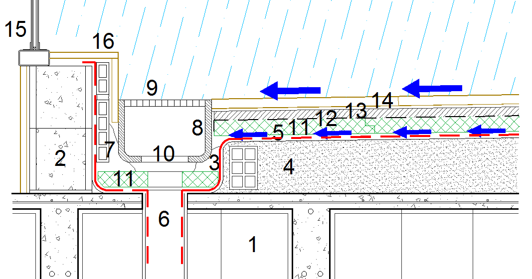 Arquitectura Tecnica Aplicada: CUBIERTA TRANSITABLE EN ESPACIO PEATONAL