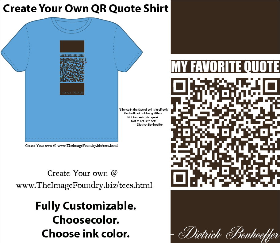 designs for quotes. This QR code quote says,