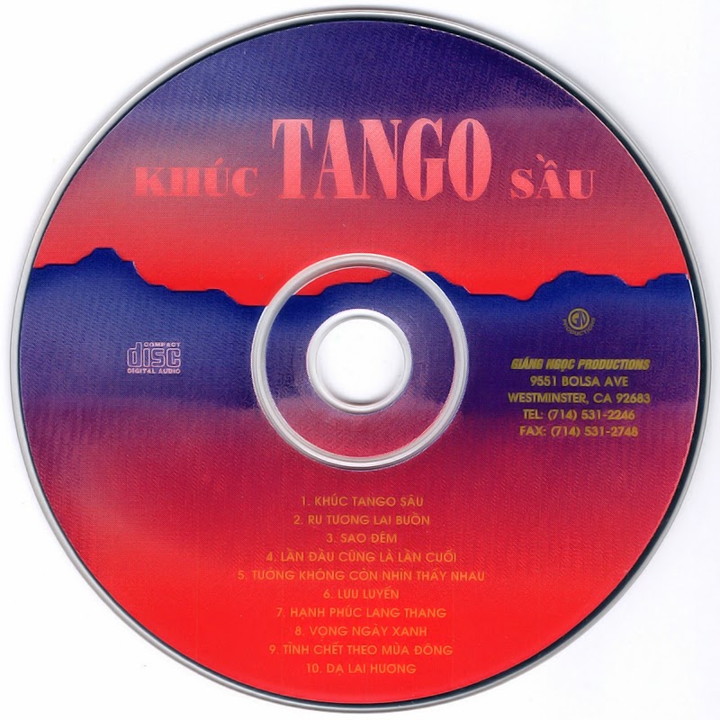 Giáng Ngọc CD - Lệ Thu - Khúc Tango Sầu (NRG) Giáng Ngọc CD - Lệ Thu - Khúc Tango Sầu (NRG)