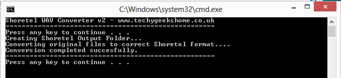Windows 10 Shoretel Batch WAV Converter full
